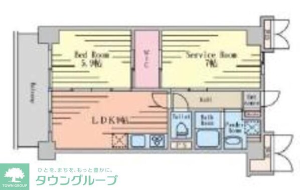 サキ西小岩の物件間取画像